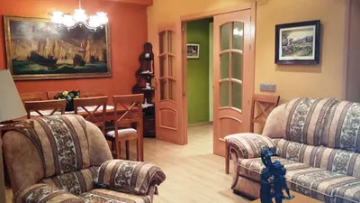 Zona de estar de Apartamento Turístico Guara Casa Castro