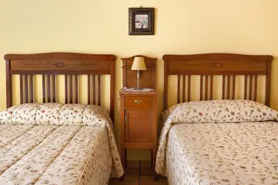 Cama o camas de una habitación en Conjunt Rural Cal Soldat