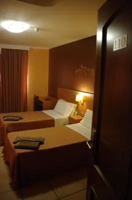 Cama o camas de una habitación en Hotel Solsona Centre