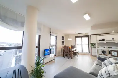 Una cocina o zona de cocina en Apartamento Ático Bardenas