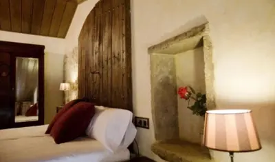 Cama o camas de una habitación en Casa rural l'Avellana