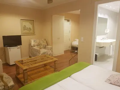 Cama o camas de una habitación en Hotel del Carme