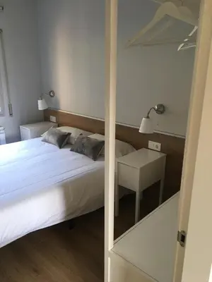 Cama o camas de una habitación en Apartaments La Pertusa 1r piso