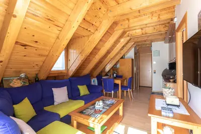 Una televisión o centro de entretenimiento en Apartamento con Encanto