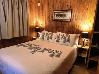 Cama o camas de una habitación en Aiguestortes Camping Resort