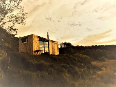 Paisaje cerca de este camping