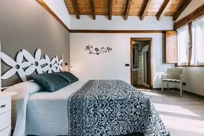 Cama o camas de una habitación en Casa Rural Monte Perdido