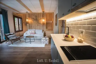 Una cocina o zona de cocina en Abadía de Montenartró Apartamentos
