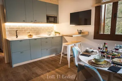 Una cocina o zona de cocina en Abadía de Montenartró Apartamentos