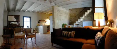 Zona de estar de Ca L'Olier