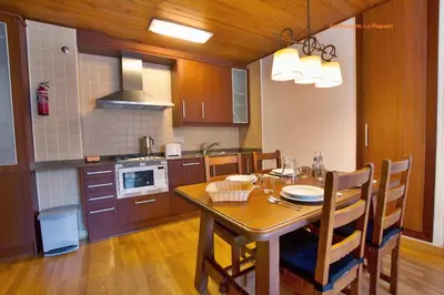 Una cocina o zona de cocina en Apartaments La Peguera II