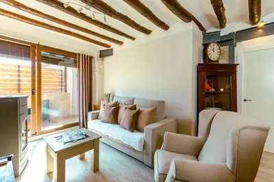 Zona de estar de Apartamentos Vino Tinto y Restaurante Tomate Rosa