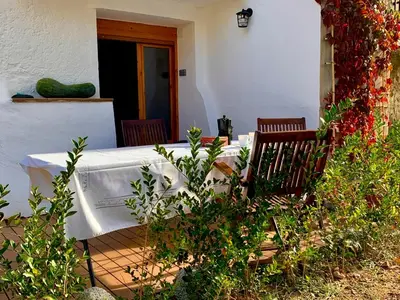 Jardín al aire libre en Casa Rural Arenal