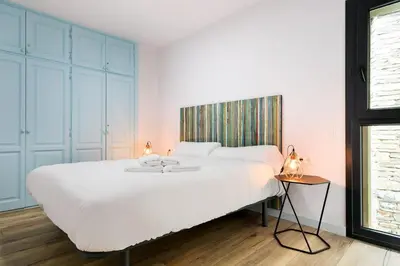 Cama o camas de una habitación en LUDERNA - Apartamento Espiargo
