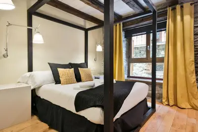 Cama o camas de una habitación en LUDERNA - Apartamento Pin Roi