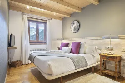 Cama o camas de una habitación en LUDERNA - Apartamento Vista Unha A