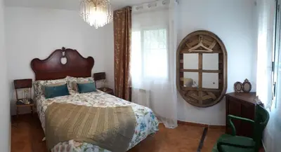 Cama o camas de una habitación en Despertar en Riglos