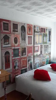 Cama o camas de una habitación en Despertar en Riglos