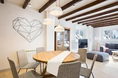 Zona de estar de Luderna - Apartamento con terraza Bonaigua B1 Joanchiquet