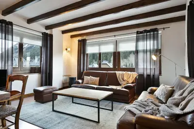 Zona de estar de Luderna - Apartamento con terraza Bonaigua B2 Salient
