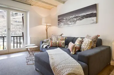 Cama o camas de una habitación en Luderna - Apartamento Mirador de Aran