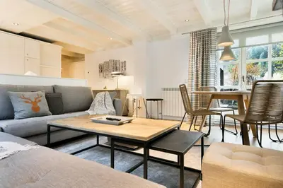 Zona de estar de Luderna - Apartamento Val de Ruda A17 era Cabana
