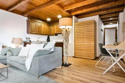 Zona de estar de Luderna - Apartamento Val de Ruda A2 Comalada