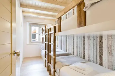Cama o camas de una habitación en Luderna - Apartamento Val de Ruda A24 de Ribereta