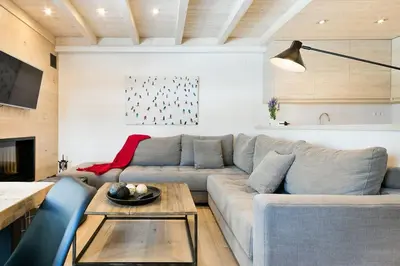 Zona de estar de Luderna - Apartamento Val de Ruda A24 de Ribereta