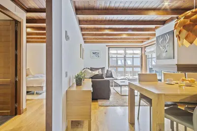 Zona de estar de Luderna - Apartamento Val de Ruda B14 Paulet