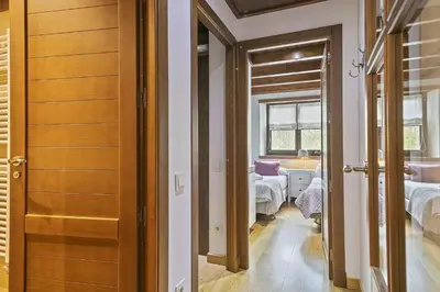Cama o camas de una habitación en Luderna - Apartamento Val de Ruda B15 Baretja