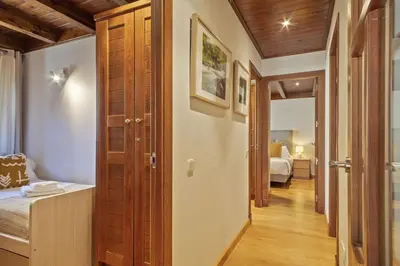Cama o camas de una habitación en Luderna - Apartamento Val de Ruda B17 dera Artiga