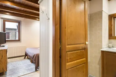Cama o camas de una habitación en Luderna - Apartamento Val de Ruda B2 Pradets