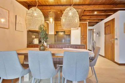 Una cocina o zona de cocina en Luderna - Apartamento Val de Ruda B3 Entecada