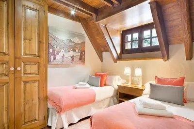 Cama o camas de una habitación en Luderna - Casa con terraza Cuylas