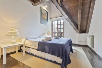Cama o camas de una habitación en Luderna - Casa con terraza Unhola