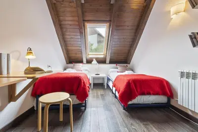 Cama o camas de una habitación en Luderna - Casa con terraza Unhola