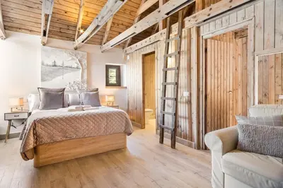 Cama o camas de una habitación en Luderna - Casa Obago