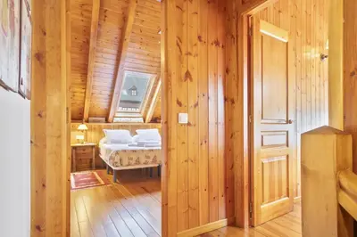 Cama o camas de una habitación en Luderna - Dúplex Gessa C9 dera Montanheta