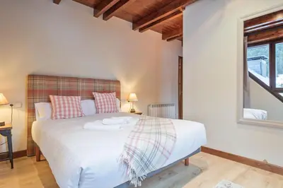 Cama o camas de una habitación en Luderna - Dúplex Val de Ruda C10 Estanh Redond