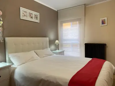 Cama o camas de una habitación en BIESCAS-PIRINEO-RELAX