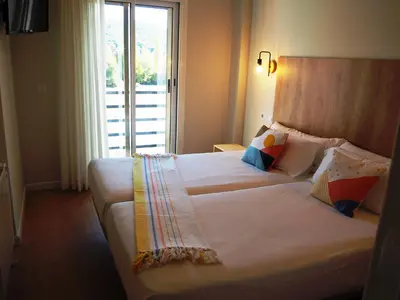 Cama o camas de una habitación en Apartamento Vive Ainsa