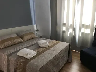 Cama o camas de una habitación en Hostal Casiano Camarasa