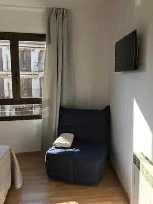 Una televisión o centro de entretenimiento en Hostal Casiano Camarasa