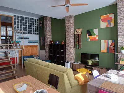 Zona de estar de Apartamento Puerta del Pirineo