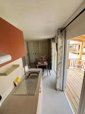 Cama o camas de una habitación en Camping Oliana