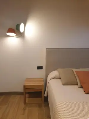 Cama o camas de una habitación en La Bordeta de Blas