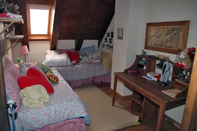 Cama o camas de una habitación en Salardu centro atico duplex NA