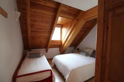 Cama o camas de una habitación en Dulce y luminoso ap en Gessa