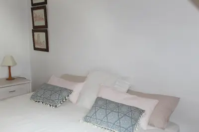 Cama o camas de una habitación en Dulce y luminoso ap en Gessa